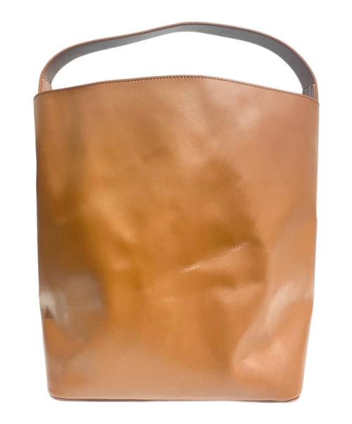 AURALEE（オーラリー）AURALEE (オーラリー) Aeta (アエタ) LEATHER SHOULDER BAG（レザーショルダーバッグ） ブラウンの古着・服飾アイテム