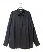 AURALEEオーラリー）の古着「23AW SUPER LIGHT WOOL SHIRT」｜ブラック