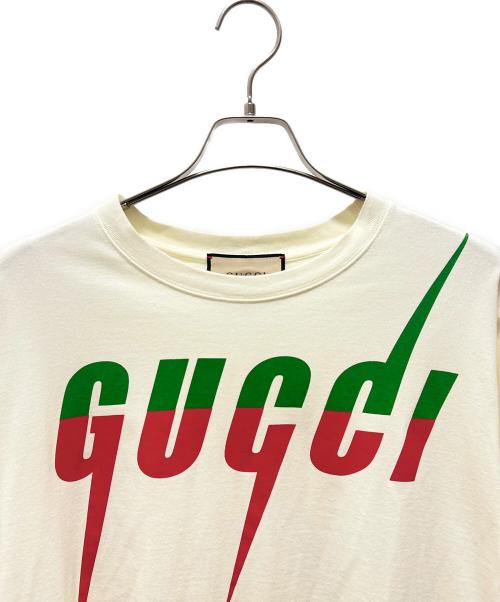 GUCCI（グッチ）GUCCI (グッチ) Blade Print Tee ホワイト サイズ:XSの古着・服飾アイテム