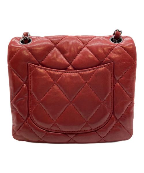 CHANEL（シャネル）CHANEL (シャネル) ミニ マトラッセ トレンディCC チェーンショルダーバッグ レッド×シルバー金具 サイズ:ミニの古着・服飾アイテム