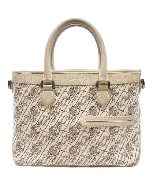 Berluti（ベルルッティ）Berluti (ベルルッティ) トゥジュール XS トワル・マルブフ トート ホワイト サイズ:XSの古着・服飾アイテム