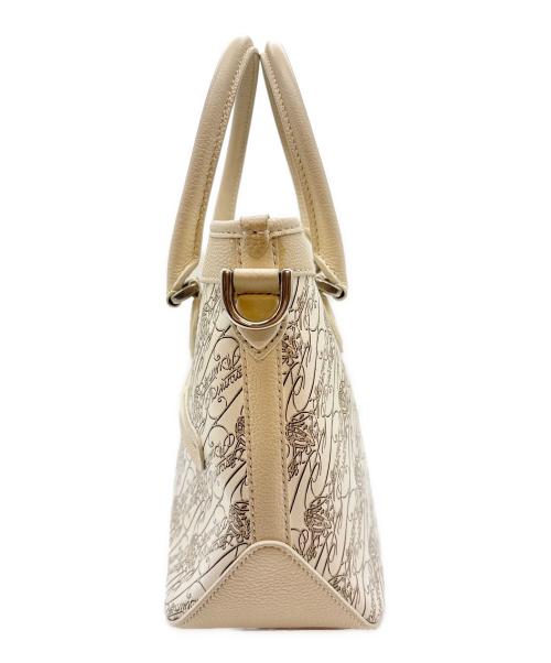 Berluti（ベルルッティ）Berluti (ベルルッティ) トゥジュール XS トワル・マルブフ トート ホワイト サイズ:XSの古着・服飾アイテム