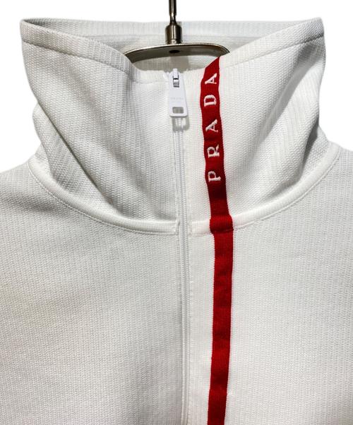 PRADA SPORTS（プラダスポーツ）PRADA SPORTS (プラダスポーツ) ハーフジップシャツ ホワイト サイズ:46の古着・服飾アイテム
