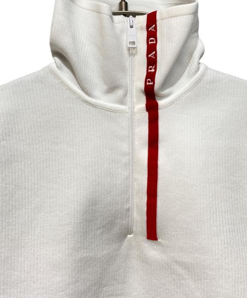 PRADA SPORTS（プラダスポーツ）PRADA SPORTS (プラダスポーツ) 18AW Runway Knit Tech Top（ランウェイニットテックトップ） ホワイト サイズ:46の古着・服飾アイテム