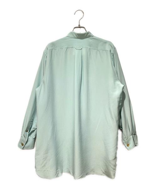 CHANEL（シャネル）CHANEL (シャネル) 金ボタンシルクシャツ スカイブルー サイズ:44の古着・服飾アイテム
