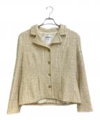 CHANELシャネル）の古着「スパンコールツイードジャケット」｜ベージュ