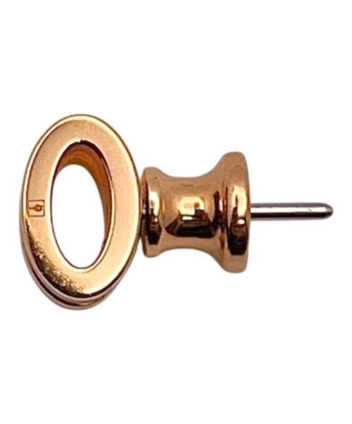 HERMES（エルメス）HERMES (エルメス) ミニポップアッシュピアス ブラック×ピンクゴールド サイズ:-の古着・服飾アイテム