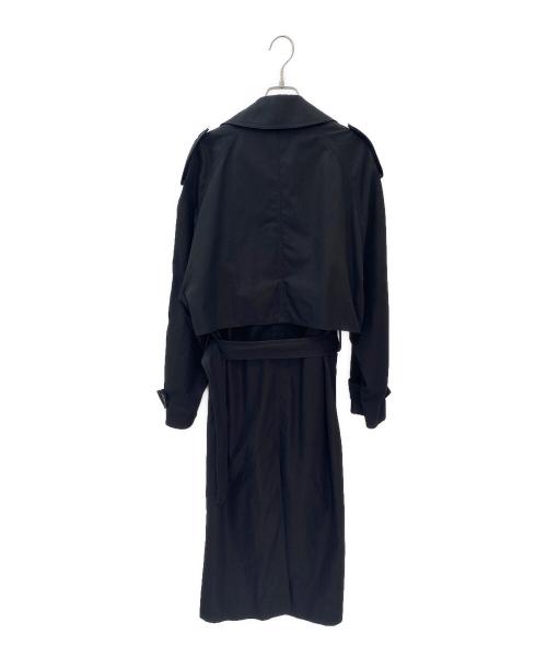 Saint Laurent Paris（サンローランパリ）Saint Laurent Paris (サンローランパリ) トレンチコート ブラック サイズ:36の古着・服飾アイテム