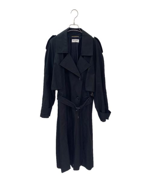 Saint Laurent Paris（サンローランパリ）Saint Laurent Paris (サンローランパリ) トレンチコート ブラック サイズ:36の古着・服飾アイテム