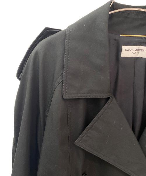 Saint Laurent Paris（サンローランパリ）Saint Laurent Paris (サンローランパリ) トレンチコート ブラック サイズ:36の古着・服飾アイテム