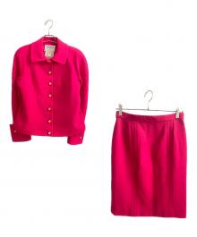 CHANEL（シャネル）の古着「ココボタンセットアップ」｜ピンク