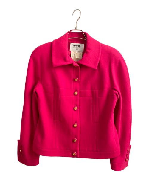 CHANEL（シャネル）CHANEL (シャネル) ココボタンセットアップ ピンク サイズ:40の古着・服飾アイテム