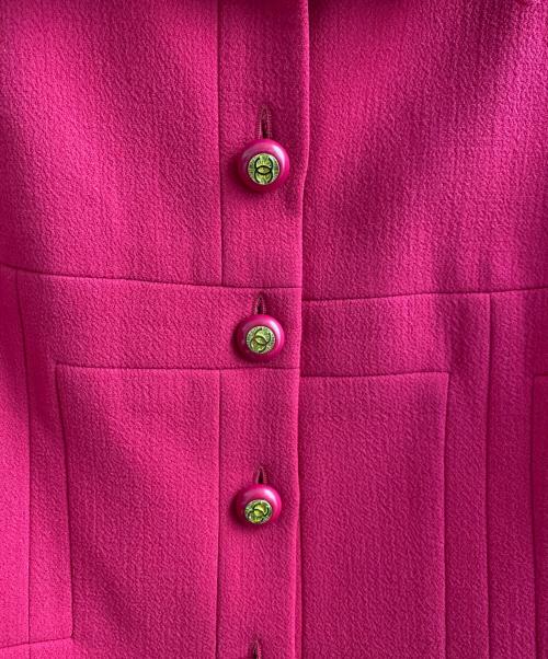 CHANEL（シャネル）CHANEL (シャネル) ココボタンセットアップ ピンク サイズ:40の古着・服飾アイテム