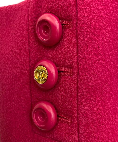 CHANEL（シャネル）CHANEL (シャネル) ココボタンセットアップ ピンク サイズ:40の古着・服飾アイテム