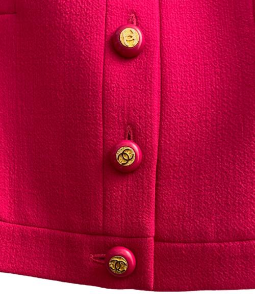 CHANEL（シャネル）CHANEL (シャネル) ココボタンセットアップ ピンク サイズ:40の古着・服飾アイテム