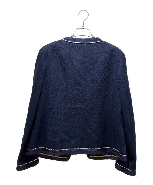 CHANEL（シャネル）CHANEL (シャネル) 4ポケットココボタンセットアップ ネイビー サイズ:40の古着・服飾アイテム