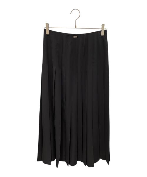 CHANEL（シャネル）CHANEL (シャネル) プリーツロングスカート ブラック サイズ:42の古着・服飾アイテム