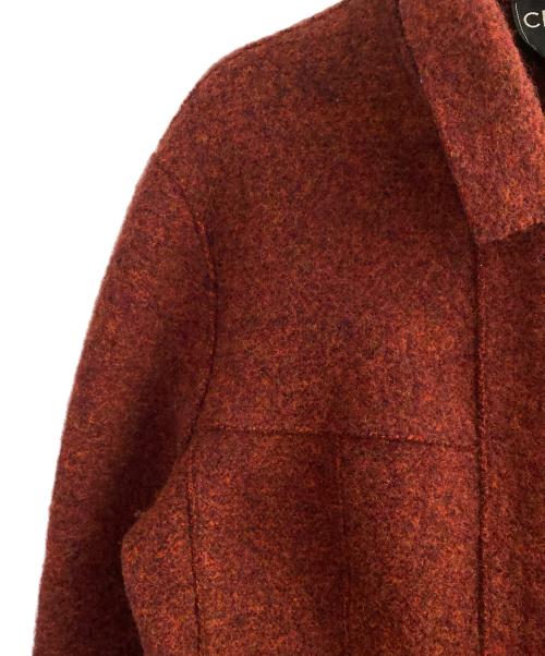 CHANEL（シャネル）CHANEL (シャネル) ウールジップアップジャケット レッド サイズ:42の古着・服飾アイテム