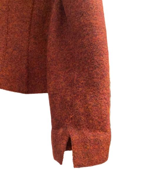 CHANEL（シャネル）CHANEL (シャネル) ウールジップアップジャケット レッド サイズ:42の古着・服飾アイテム