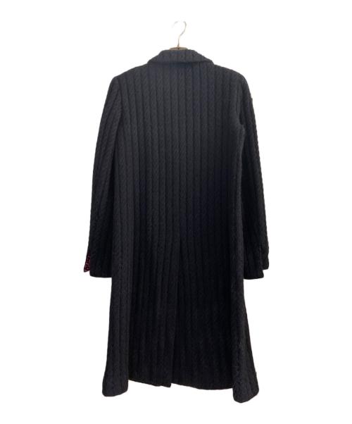 CHANEL（シャネル）CHANEL (シャネル) ウールアルパカロングコート ネイビー サイズ:38の古着・服飾アイテム