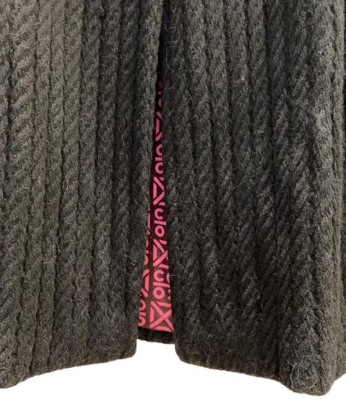 CHANEL（シャネル）CHANEL (シャネル) ウールアルパカロングコート ネイビー サイズ:38の古着・服飾アイテム