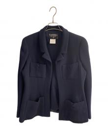 CHANEL（シャネル）の古着「スプリングホックココボタンジャケット」｜ネイビー