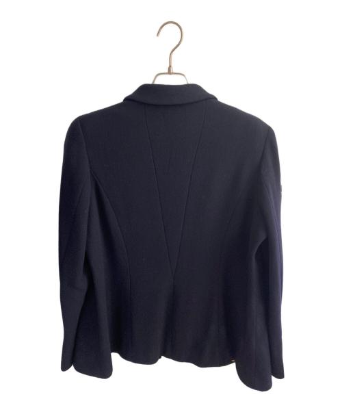CHANEL（シャネル）CHANEL (シャネル) スプリングホックココボタンジャケット ネイビー サイズ:42の古着・服飾アイテム