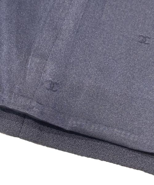 CHANEL（シャネル）CHANEL (シャネル) スプリングホックココボタンジャケット ネイビー サイズ:42の古着・服飾アイテム
