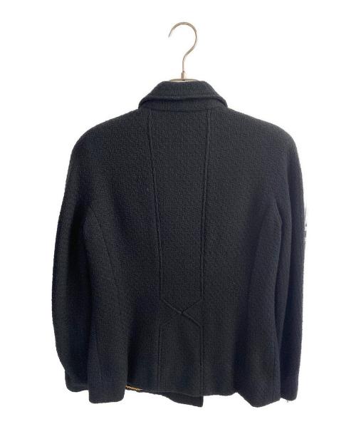 CHANEL（シャネル）CHANEL (シャネル) ココボタンツイードダブルジャケット ブラック サイズ:40の古着・服飾アイテム