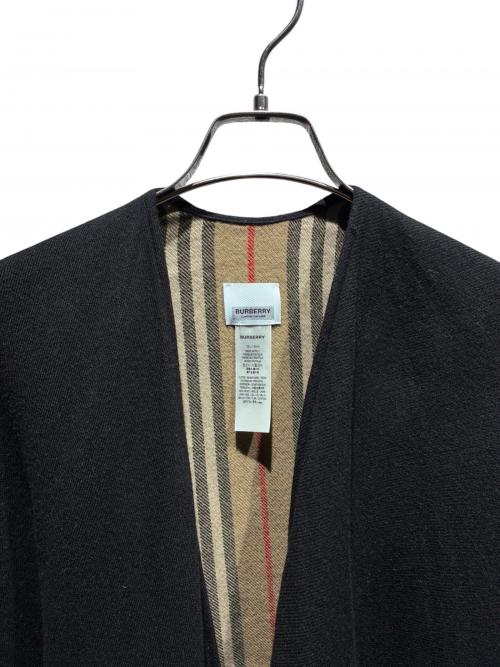 BURBERRY（バーバリー）BURBERRY (バーバリー) ポンチョ ブラック サイズ:130×130の古着・服飾アイテム