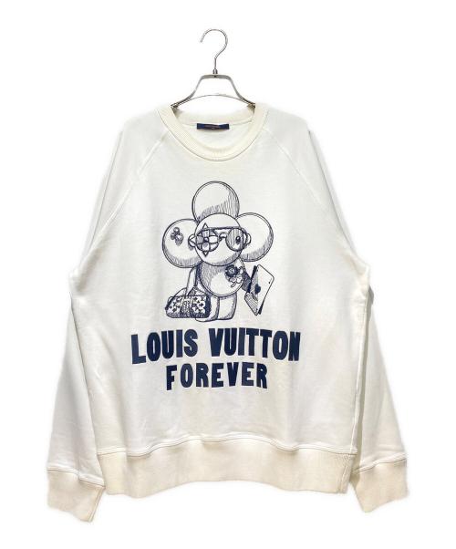 LOUIS VUITTON（ルイ ヴィトン）LOUIS VUITTON (ルイ ヴィトン) 18AW ヴィヴィエンヌ刺繍クルーネックスウェット ホワイト サイズ:4Lの古着・服飾アイテム