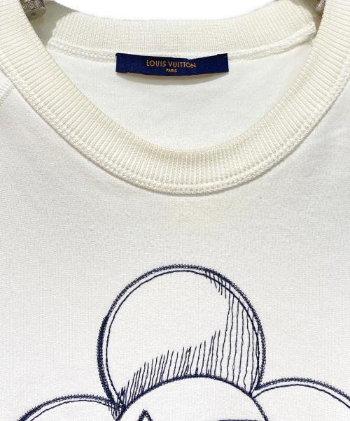 LOUIS VUITTON（ルイ ヴィトン）LOUIS VUITTON (ルイ ヴィトン) 18AW ヴィヴィエンヌ刺繍クルーネックスウェット ホワイト サイズ:4Lの古着・服飾アイテム