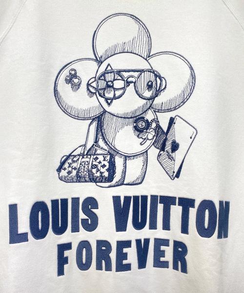 LOUIS VUITTON（ルイ ヴィトン）LOUIS VUITTON (ルイ ヴィトン) 18AW ヴィヴィエンヌ刺繍クルーネックスウェット ホワイト サイズ:4Lの古着・服飾アイテム
