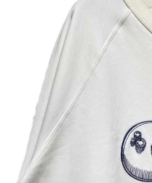 LOUIS VUITTON（ルイ ヴィトン）LOUIS VUITTON (ルイ ヴィトン) 18AW ヴィヴィエンヌ刺繍クルーネックスウェット ホワイト サイズ:4Lの古着・服飾アイテム