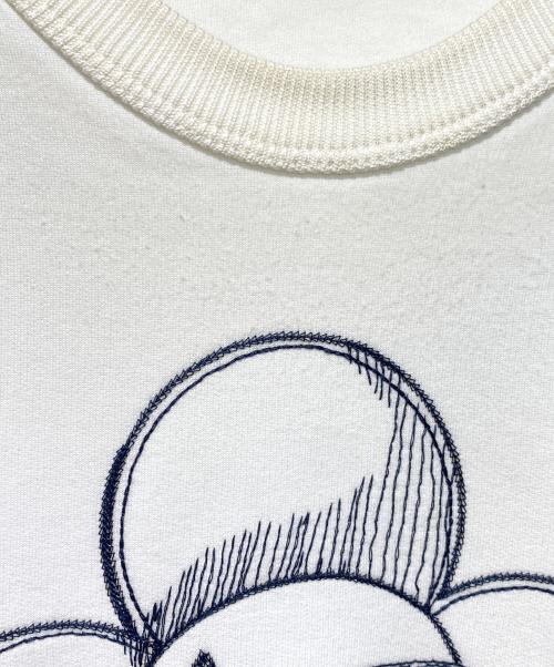 LOUIS VUITTON（ルイ ヴィトン）LOUIS VUITTON (ルイ ヴィトン) 18AW ヴィヴィエンヌ刺繍クルーネックスウェット ホワイト サイズ:4Lの古着・服飾アイテム