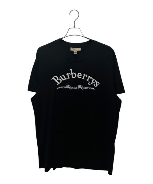 BURBERRY（バーバリー）BURBERRY (バーバリー) ロゴ刺繍カットソー ブラック サイズ:3XLの古着・服飾アイテム