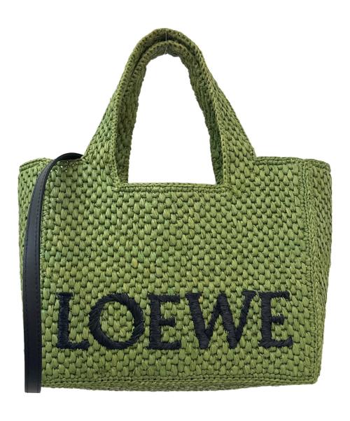 LOEWE（ロエベ）LOEWE (ロエベ) ロエベフォント トート スモール グリーン サイズ:スモールの古着・服飾アイテム