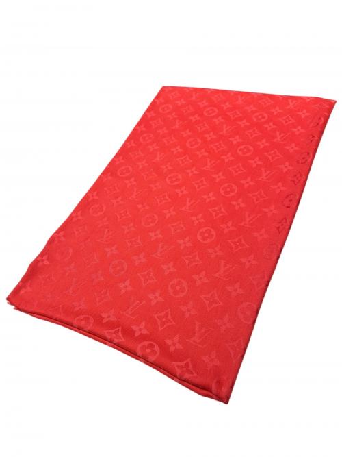 LOUIS VUITTON（ルイ ヴィトン）LOUIS VUITTON (ルイ ヴィトン) モノグラムストール レッド サイズ:140の古着・服飾アイテム