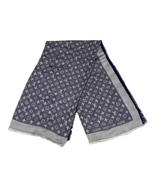 LOUIS VUITTON（ルイ ヴィトン）LOUIS VUITTON (ルイ ヴィトン) モノグラムストール ネイビーの古着・服飾アイテム