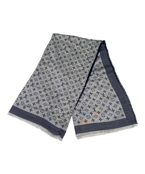 LOUIS VUITTON（ルイ ヴィトン）LOUIS VUITTON (ルイ ヴィトン) モノグラムストール ネイビーの古着・服飾アイテム