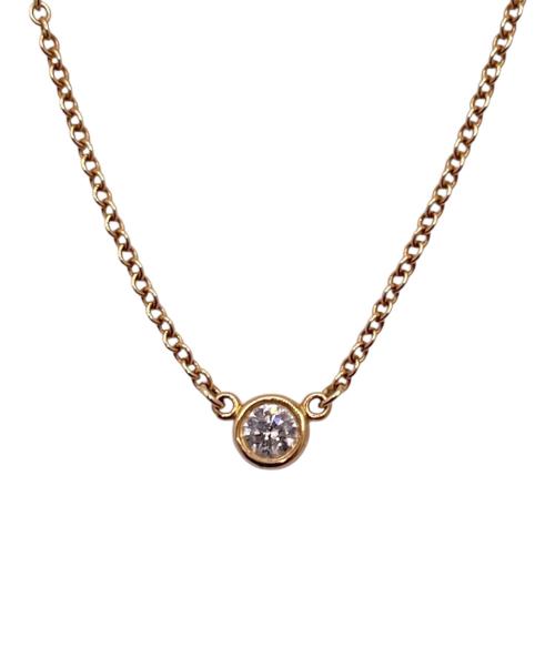 TIFFANY & Co.（ティファニー）TIFFANY & Co. (ティファニー) バイザヤード 1Pダイヤモンドネックレス サイズ:40.5cmの古着・服飾アイテム