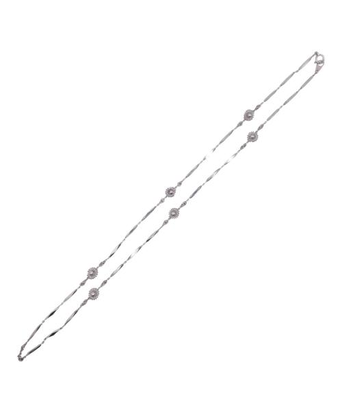 NO BRAND（ノーブランド）NO BRAND (ノーブランド) プラチナネックレス サイズ:60cmの古着・服飾アイテム