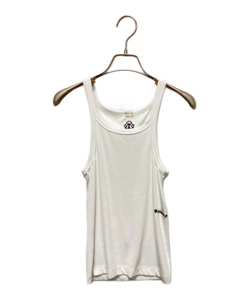 CHROME HEARTS（クロムハーツ）CHROME HEARTS (クロムハーツ) Y NOT Vine Dagger Embroidery Tank Top ヴァインダガー 刺繍ロゴタンクトップ ホワイト サイズ:Sの古着・服飾アイテム
