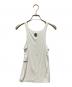 CHROME HEARTS (クロムハーツ) Y NOT Vine Dagger Embroidery Tank Top ヴァインダガー 刺繍ロゴタンクトップ ホワイト サイズ:S：70000円