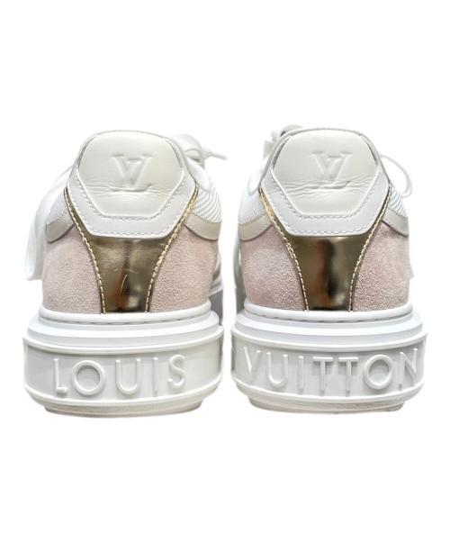 LOUIS VUITTON（ルイ ヴィトン）LOUIS VUITTON (ルイ ヴィトン) タイムアウト・スニーカー ベージュ×ホワイト サイズ:36の古着・服飾アイテム