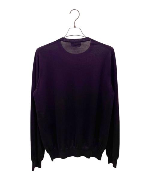 HERMES（エルメス）HERMES (エルメス) クルーネックニット パープル サイズ:Lの古着・服飾アイテム
