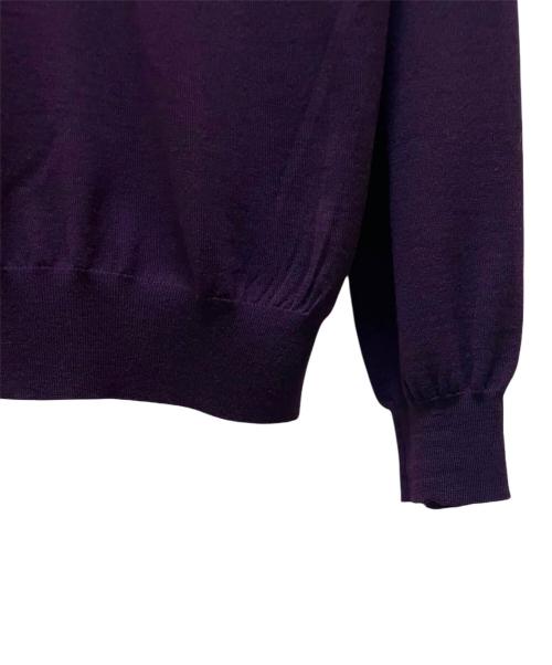 HERMES（エルメス）HERMES (エルメス) クルーネックニット パープル サイズ:Lの古着・服飾アイテム