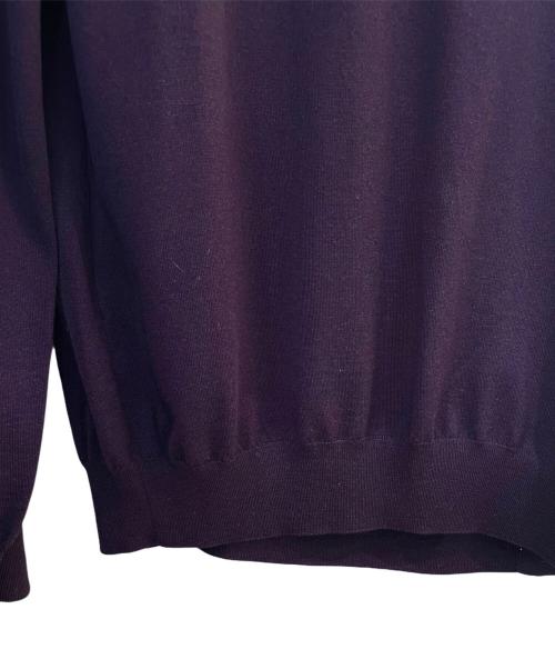 HERMES（エルメス）HERMES (エルメス) クルーネックニット パープル サイズ:Lの古着・服飾アイテム