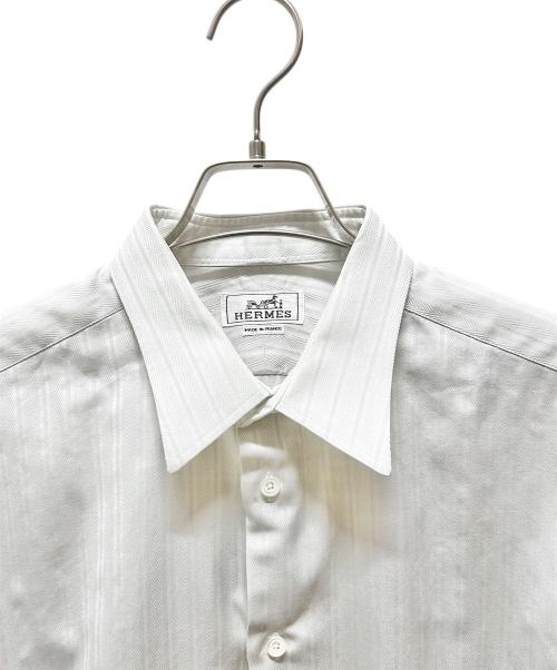 HERMES（エルメス）HERMES (エルメス) セリエボタンシャツ グレー サイズ:43の古着・服飾アイテム