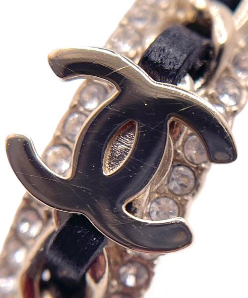CHANEL（シャネル）CHANEL (シャネル) ココマーク フープ ピアス ブラック サイズ:-の古着・服飾アイテム